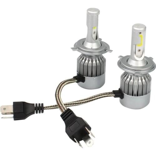 2Pcs C9 H4 36W 6000K LED Light Headlight Kit Car High Low Beam Bulb Kit Fog Lamps LED High Power Bulb Car Headlights