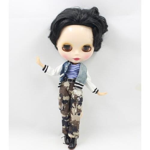 Fortune Days Blyth doll Camouflage pants for Male JOINT body doll Cool and Man suit for 1/6 azone BJD icy dbs