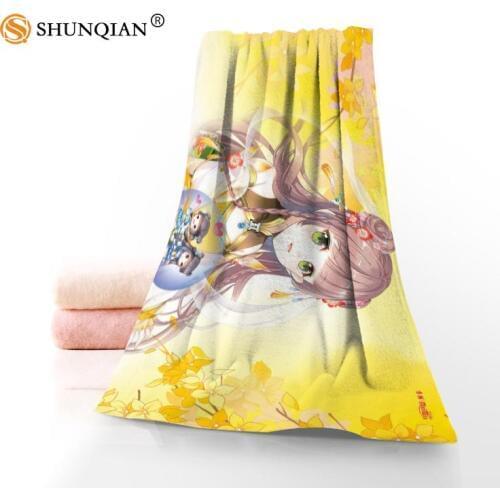 New Custom Mini Miss Towel Printed Cotton Face/Bath Towels Microfiber Fabric For Kids Men Women Shower Towels