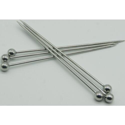 Cocktail Pick Stainless Steel Fruit Sticks Bar Tools Drink Stirring Sticks Martini Picks for Party decoration