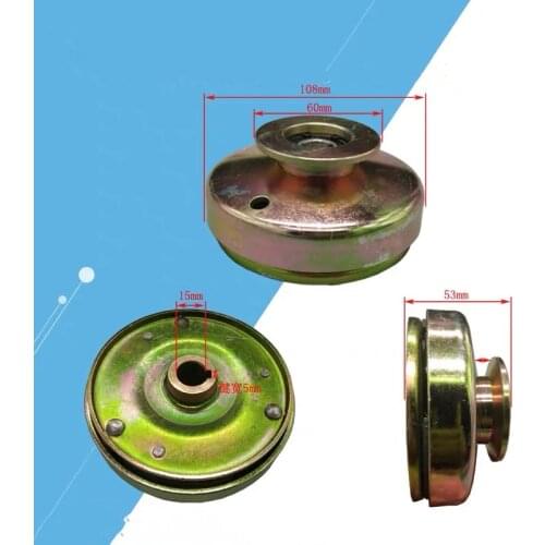 Flat key Single Groove Belt Clutch fits for 152F/154F/GX100 Gasoline Engines Applied for water pump, Spray Machine etc