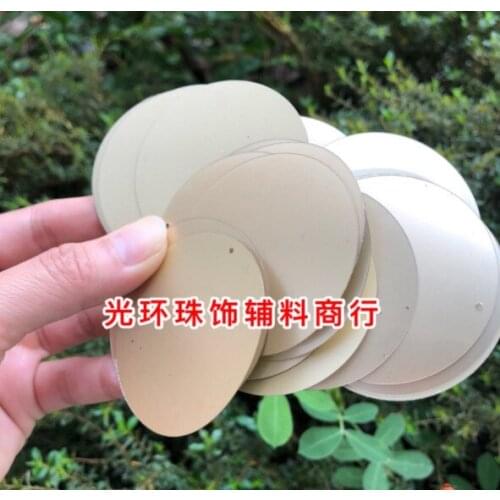 Sewing supplies 5 cm edge single hole matte light gold sequins matte beads DIY slice Latin dance performance clothing sequins