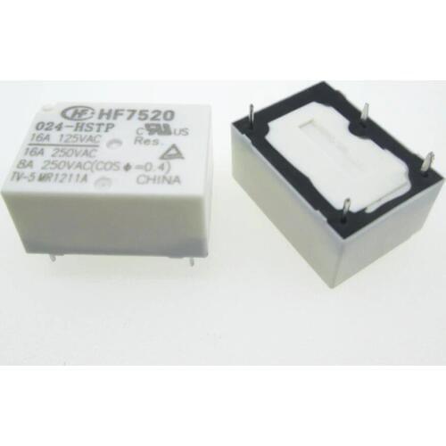 NEW 24V relay HF7520 024-HSTP HF7520-024-HSTP HF7520024HSTP HF7520-024HSTP 024HSTP 24V 24VDC DC24V 16A 250VAC DIP4 20PCS/LOT