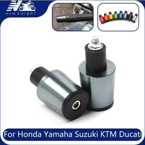 7/8'' 22mm Motorcycle CNC Handlebar Grips End Handle Bar Cap End Plug For Honda Yamaha Suzuki KTM Ducati BMW Kawasaki Triumph