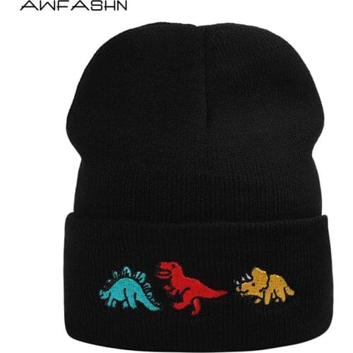 New Mens Cap Momens Hats Beanies Autumn/Winter Solid Color Knitted Hats Ladies Hats Cartoon Embroidery Warm Hats Beanies Hats