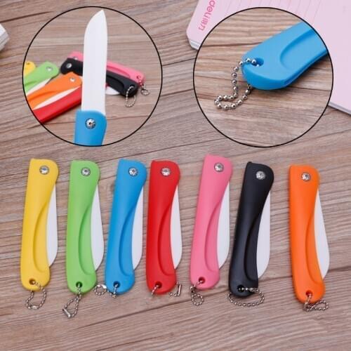 Folding Ceramic Utility Knife Letter Opener Stationery Cutter For Fruit Tools