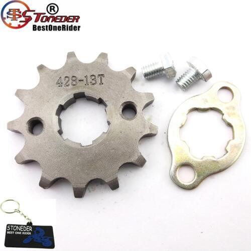STONEDER 428 13 Tooth 20mm Front Chain Sprocket Gear For ATV Quad Pit Dirt Bike 50cc 70cc 90cc 110cc 125cc 140cc 150cc 160cc