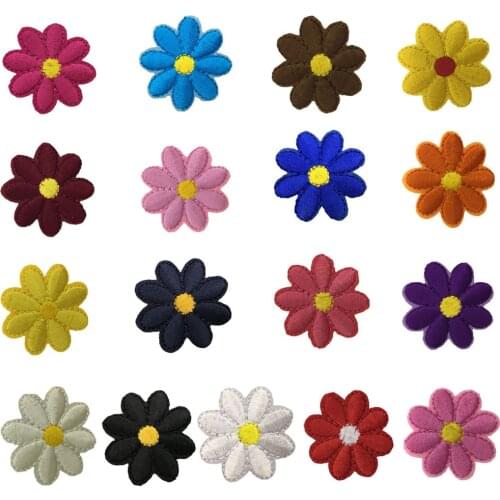 Embroidery decoration ladies applique fabric multicolor colorful sewing DIY clothing craft supplies accessories 1PCS for sale