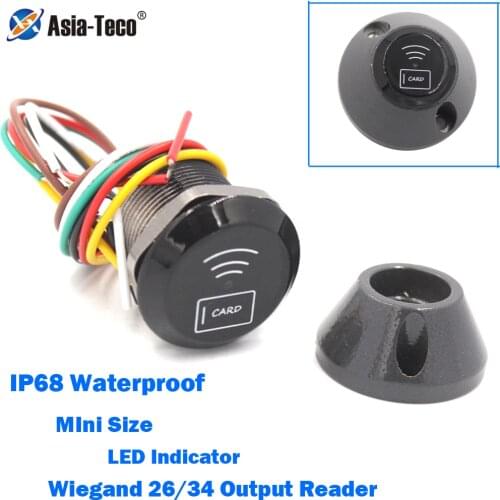 Waterproof 125KHz 13.56Mhz Compatible Proximity RFID Card Reader Wiegand 26 Reader door access control system kit