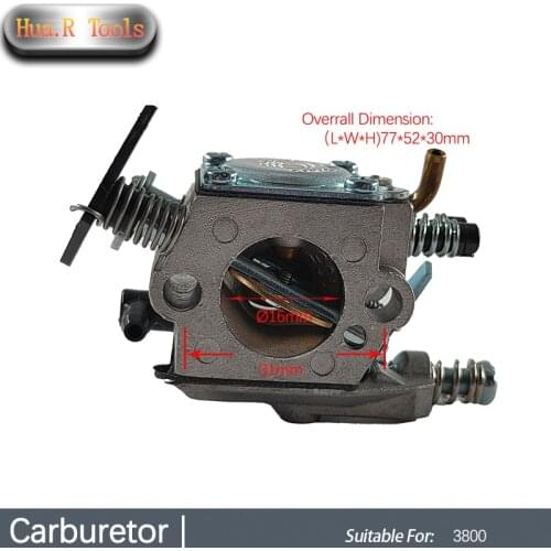 High Efficiency Carburetor 38cc For Zenoah 3800 Outdoor Replacement Chainsaw Spare Power Tool