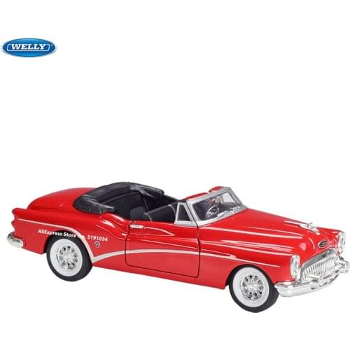 WELLY 1:24 New style 1953 Buick Skylark Convertible simulation alloy car model simulation car decoration collection gift toy