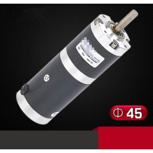 ZGX45RGG DC 12V 24V Permanent Magnet Planetary Gear Motor Brush High Torque 4RPM-800RPM