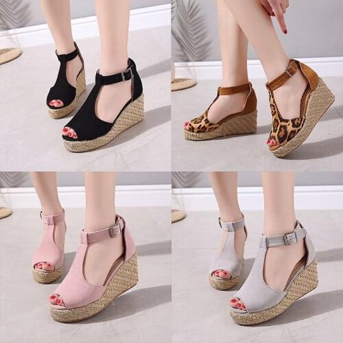 Plus Size 43 Gladiator Sandals Platform Shoes Woman Sandals Open Toe Wedges Sandal High Heels Women Sandalias Zapatos Mujer