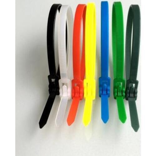 50pcs/lot 5 * 200 refundable style tie noose ties reusable cable ties Quality Releasable cable ties