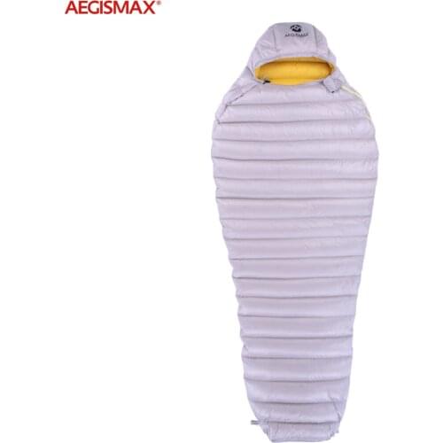 AEGISMAX LETO Camping Sleeping Bag Waterproof White Goose Down Sleeping Bag Winter Limit -12℃ Mummy Sleeping Bag Windproof