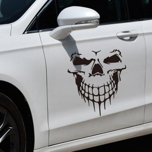 Cartoon KK Car Sticker Skull Sruck for Vinyl Auto Accessories Car Window Car Styling Decal PVC Cover Scratches Waterproof