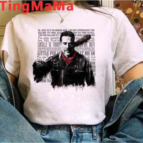 The Walking Dead Negan top tees t shirt men kawaii tumblr 2021 clothes aesthetic