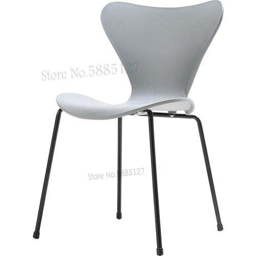 Customized Nordic Industrial Style Dining Chair Simple And Stylish Back Office Desk Chair Creative Plastic Negotiation Chair Net