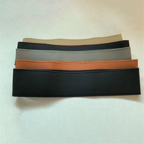 Car Steering Wheel Cover Diy with Needle Thread Artificial Soft Leather Car Covers Suit 37Cm/38Cm Auto Steering Wheel Protector