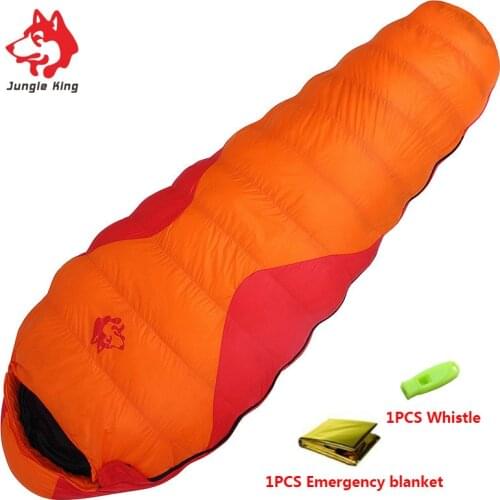 Jungle King CY660 1200G Autumn and Winter Models Ultralight Adult Outdoor Down Sleeping Bag Thick Leisure Camping Sleeping Bags
