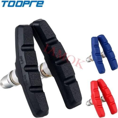 TOOPRE Road Bicycle Colour V-Brake Brake Shoes 74g Iamok Rubber Brake-Shoes Ultra Light Bike Parts