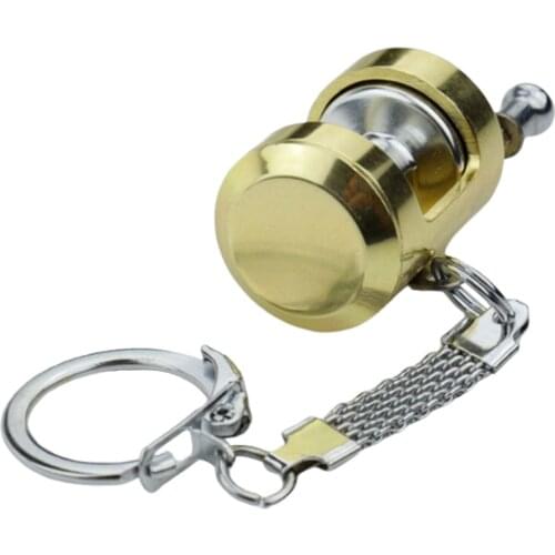 Cool Trolling Reel Model Mini Fishing Reel Keychain Key Ring Novelty Gift