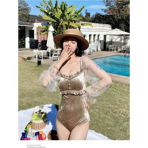 Swim Dress Suit Swimming Gir Swimsuit For Girl Womens Swimsuits Woman One Piece 2020 Female White Knitting New Sexy