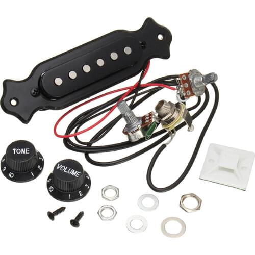 Acoustic Electric Guitar Magnetic Pickup Guitar Sound Hole Pick-up with Tone Volume Controller Audio And Screws Guitar Parts