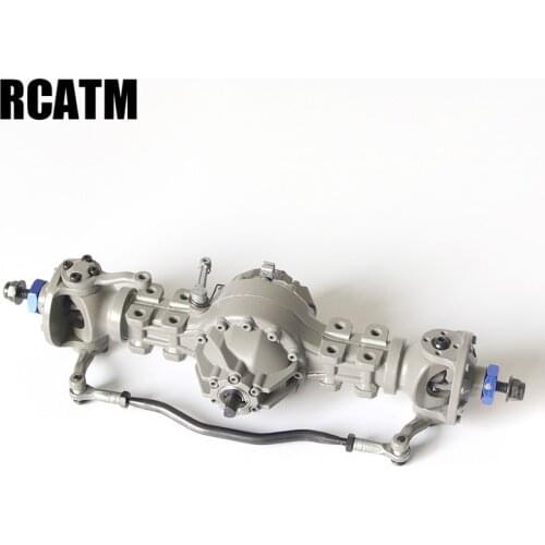 Metal Front Middle Through Differential Axle for 1/14 Tamiya Rc Truck Tipper Scania Benz Man Volvo Lesu JDM-87 DIY Parts