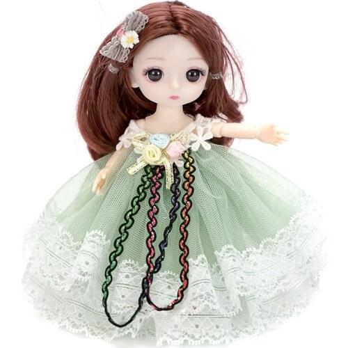 Adollya 1/8 BJD Mini Wedding dress Dolls For Girls Gift Kawaii Makeup Doll With Clothes/Hair Complete Set Of Accessories Toy