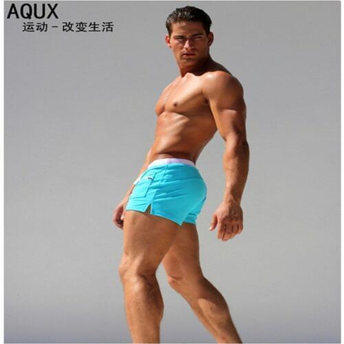 Summer mens Beach swimming trunks angle shorts beach swimsuit fitness men charm flat noble fast dry breathable charm swimsuit