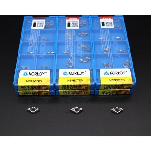 DCGT070204 AK H01 DCGT 070204 Aluminum cutter blade Insert Cutting Tool turning tool CNC Tools AL +TIN Alloy wood