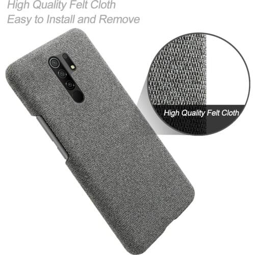 Anti-slip Ultra Thin Fabric Cloth Case For Xiaomi Redmi 9 Case 6.53" Anti-Drop Phone Cover for Xiomi Redmi 9 Prime Redmi9 9prime