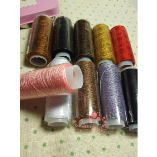 10 colors Bag Package 20S/3 Heavy Duty Sewing Thread for Hand Sewing Project Diy Craft Patchwork Quilting Thick Fabric