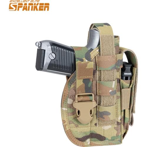 EXCELLENT ELITE SPANKER Tactical Hunting Gun Holster Leg Bags Ammo Clip Military Pouch Molle Pistol Bag