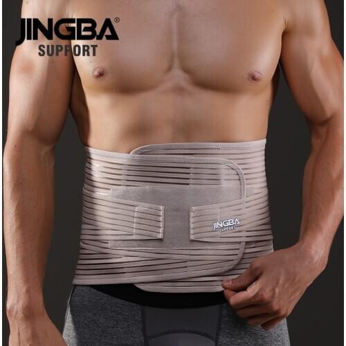 JINGBA SUPPORT Corset Slimming Belt Waist Trainer Sweat Men Back Support Waist Protection Fitness Belt Factory wholesale Dropshi