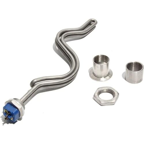 1 Inch NPT/DN25 Immersion Water Heater with Accessories Heating Element for Homebrew and Distilling Equipment 4.5KW/5.5KW/6.5KW