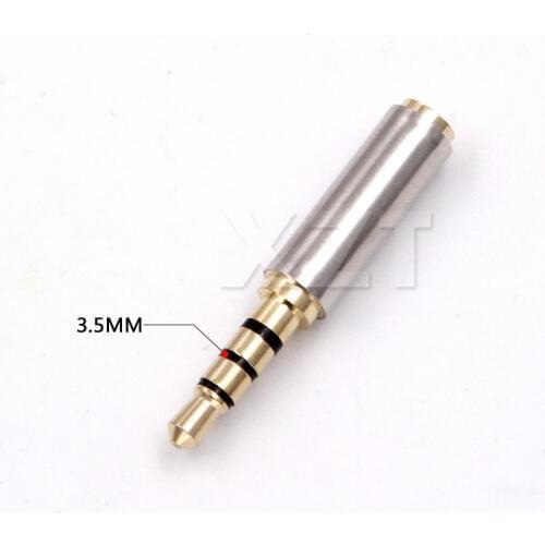PZ 1PC FOR Earphone Headphone MIC Audio Jack Plug Adapter Converter Connector 3.5mm Male To 2.5mm Female Stereo