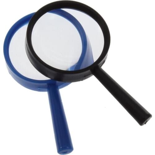 Top Handheld Reading 5X Magnifier Hand Held Magnifying 25mm Mini Pocket Magnifying Glass Children Magnifying Glass