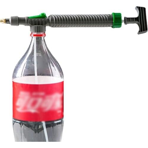 Manual High-Pressure Air Pump Sprayer Beverage Bottle Adjustable Nozzle Garden Irrigation Tool Sprayer Farm Tool Watering Spray
