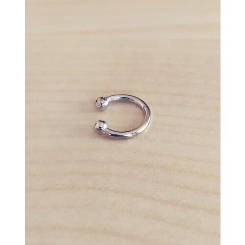 Silver Ancl Simple Cartilage Earrings 925 Sterling Silver Sterling Cartilage Earrings Male Women