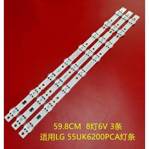 LED Backlight Strip for LG 55UK6200PCA 55UK6360PSF 55UK6360 SSC_TRIDENT_55UK63_S SVL550AS48AT5 55UK6470 55UM6910PUC HC550DGG
