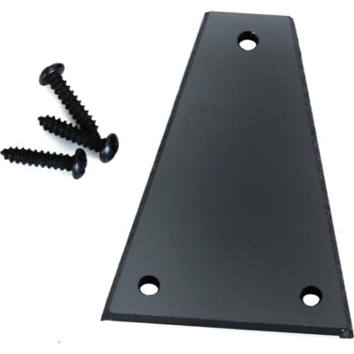 Tooyful High Quality PVC 1Pc Truss Rod Cover &3Pcs Mounting Screws for Professional Electric Bass Guitar Parts Accessory Black