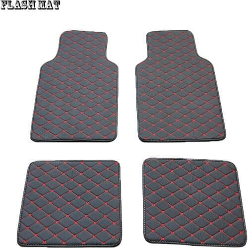 High quality artificial leather universal car floor mat for kia rio 3 rio 4 ceed sportage 2018 optima sorento carens car mats