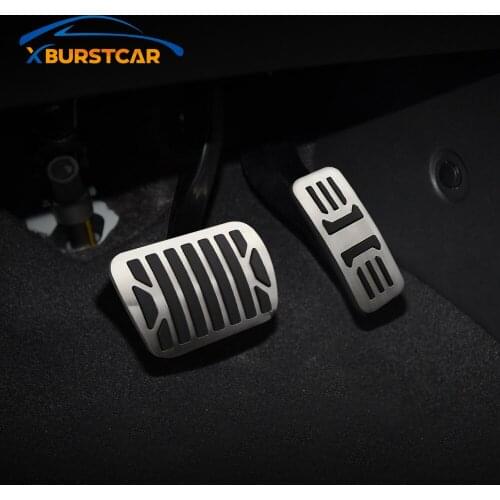 Xburstcar Auto Car Pedals for JAGUAR XF XFR-S XFL XFR 2008 - 2016 Auto Gas Brake Pedal Cover Stainless Steel Replacement Parts