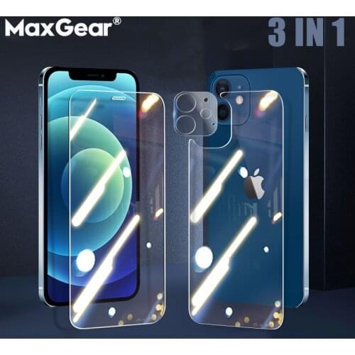 Full Cover Back Tempered Glass For iPhone 11 12 Pro Max Screen Protector iPhone11 12Pro 11Pro Rear Camera Lens Protective Film i