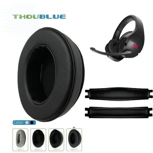 THOUBLUE Replacement Ear Pad For HyperX Cloud Flight,Stinger Earphone Memory Foam Cover Earpads Headphone