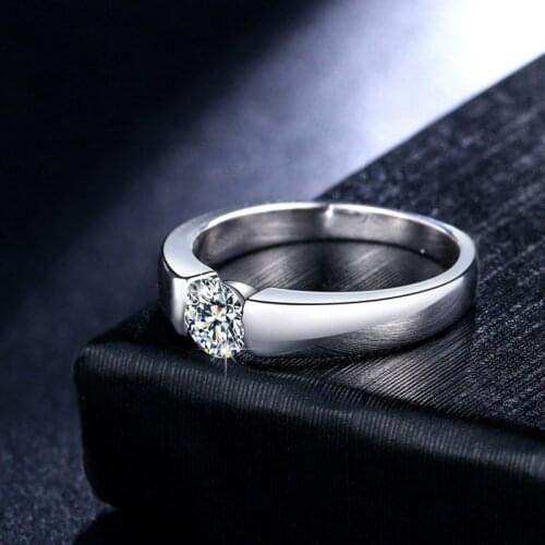Real 925 Sterling Silver Rings for Women Luxury Jewelry Exquisite Platinum Romantic Couple Wedding Gift Engagement Token Classic