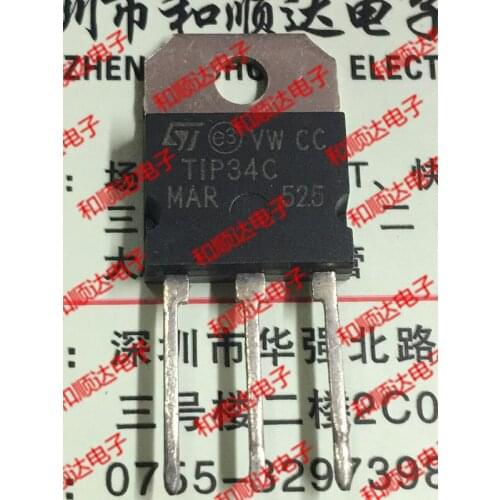 10pcs/lot TIP34C new original spot TO-218 100V 10A