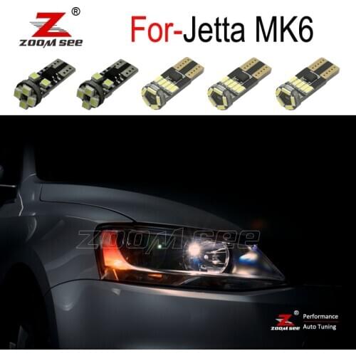 14pcs LED lamp interior map dome light + LED Parking city bulb kit for Jetta 6 MK6 MKVI (2011+)